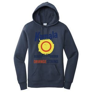 Funny Kamala Harris 2024 Removes Stubborn Orange Stains Women's Pullover Hoodie