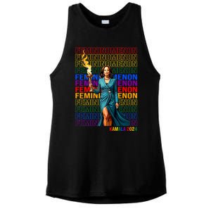 Femininomenon Kamala Harris 2024 Ladies PosiCharge Tri-Blend Wicking Tank