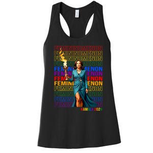 Femininomenon Kamala Harris 2024 Women's Racerback Tank