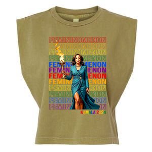 Femininomenon Kamala Harris 2024 Garment-Dyed Women's Muscle Tee