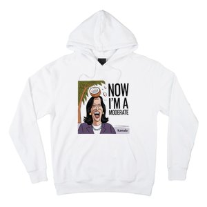 Funny Kamala Harris Now Moderate After Coconut Fell On Head Hoodie