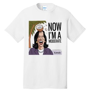 Funny Kamala Harris Now Moderate After Coconut Fell On Head Tall T-Shirt