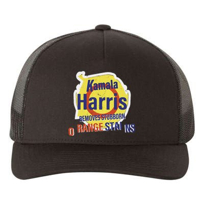 Funny Kamala Harris 2024 Removes Stubborn Orange Stains Yupoong Adult 5-Panel Trucker Hat