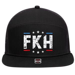 Foxtrot Kilo Hotel Fkh Funny Kamala 7 Panel Mesh Trucker Snapback Hat