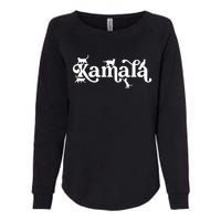 Funny Kamala Harris Cat Lettering Womens California Wash Sweatshirt