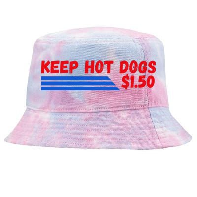 Funny Keep Hot Dogs $1.50 Dollars Tie-Dyed Bucket Hat