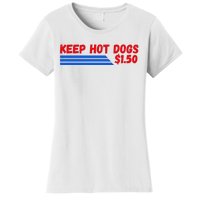 Funny Keep Hot Dogs $1.50 Dollars Women's T-Shirt