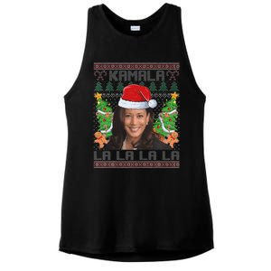 Funny Kamala Harris 2024 Christmas Comma La Xmas Ladies PosiCharge Tri-Blend Wicking Tank