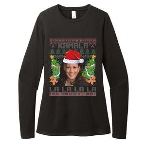 Funny Kamala Harris 2024 Christmas Comma La Xmas Womens CVC Long Sleeve Shirt