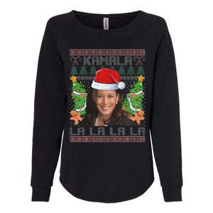 Funny Kamala Harris 2024 Christmas Comma La Xmas Womens California Wash Sweatshirt