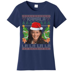 Funny Kamala Harris 2024 Christmas Comma La Xmas Women's T-Shirt