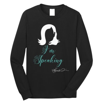 Funny Kamala Harris Signature Excuse Me I’M Speaking Long Sleeve Shirt