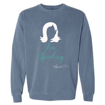 Funny Kamala Harris Signature Excuse Me I’M Speaking Garment-Dyed Sweatshirt