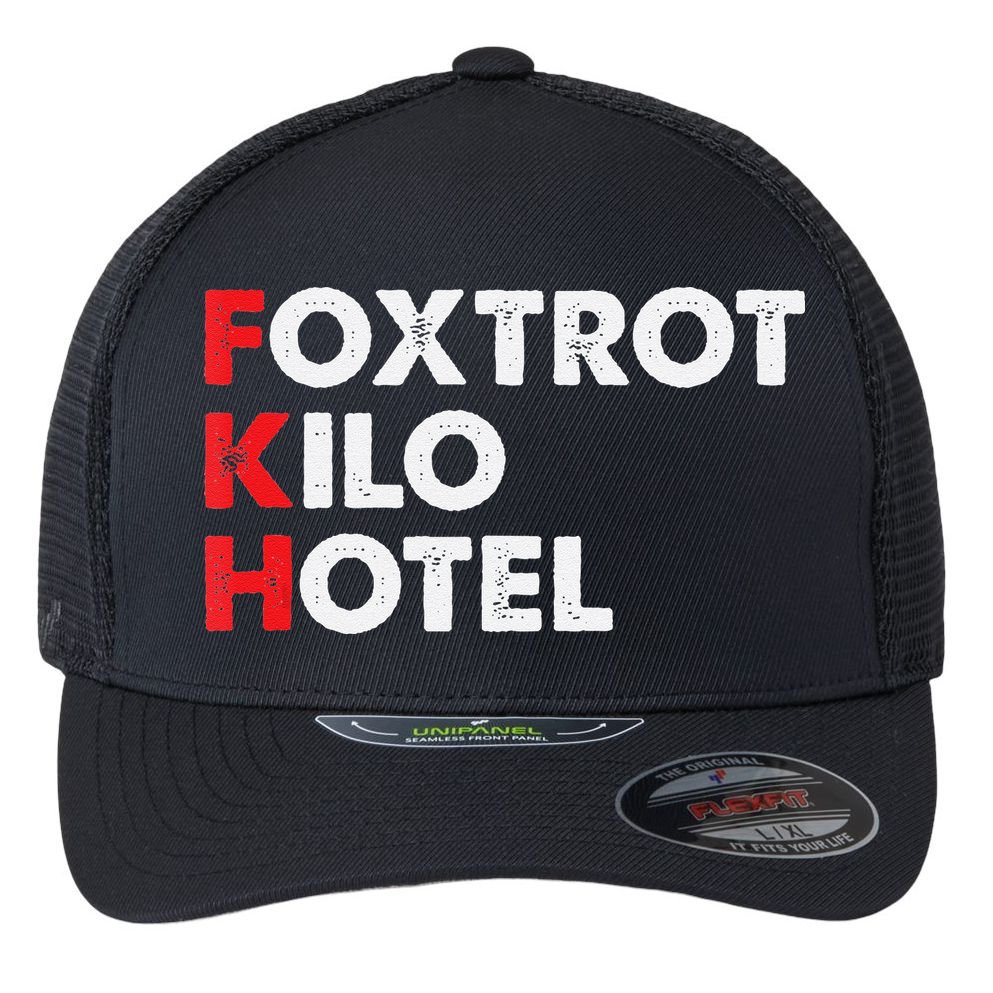 Foxtrot Kilo Hotel Fkh Funny Kamala Flexfit Unipanel Trucker Cap