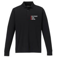 Foxtrot Kilo Hotel Fkh Funny Kamala Performance Long Sleeve Polo