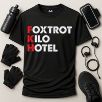 Foxtrot Kilo Hotel Fkh Funny Kamala Cooling Performance Crew T-Shirt