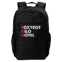 Foxtrot Kilo Hotel Fkh Funny Kamala Daily Commute Backpack