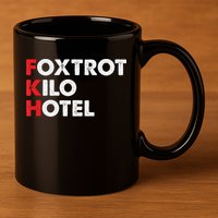 Foxtrot Kilo Hotel Fkh Funny Kamala 11oz C Handle Ceramic Mug
