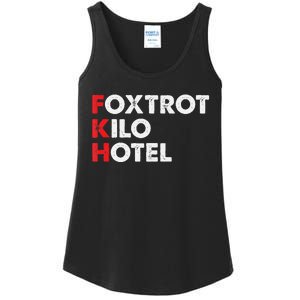 Foxtrot Kilo Hotel Fkh Funny Kamala Ladies Essential Tank