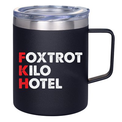 Foxtrot Kilo Hotel Fkh Funny Kamala 12oz Stainless Steel Coffee Mug