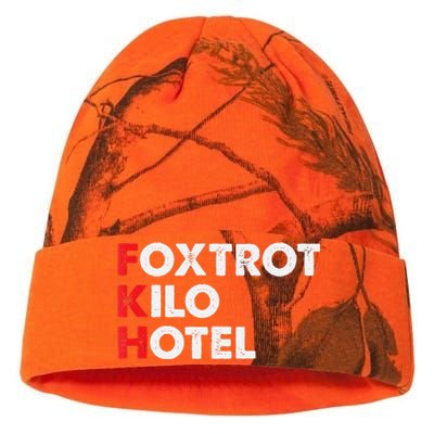 Foxtrot Kilo Hotel Fkh Funny Kamala Kati Licensed 12" Camo Beanie