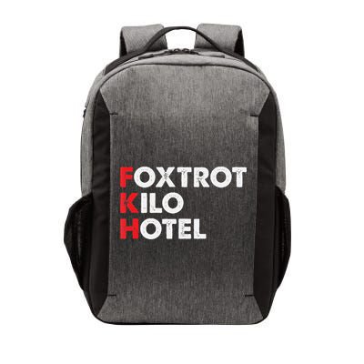 Foxtrot Kilo Hotel Fkh Funny Kamala Vector Backpack