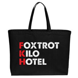 Foxtrot Kilo Hotel Fkh Funny Kamala Cotton Canvas Jumbo Tote