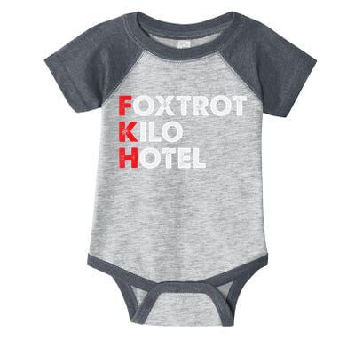 Foxtrot Kilo Hotel Fkh Funny Kamala Infant Baby Jersey Bodysuit