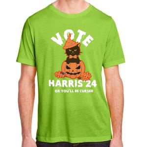 Funny Kamala Harris Halloween 2024 Harris Cat Halloween Cool Gift Adult ChromaSoft Performance T-Shirt