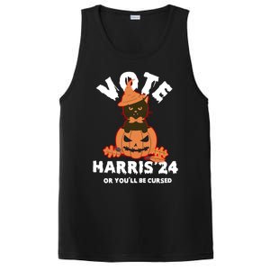 Funny Kamala Harris Halloween 2024 Harris Cat Halloween Cool Gift PosiCharge Competitor Tank