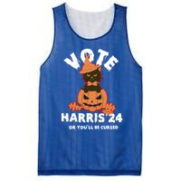 Funny Kamala Harris Halloween 2024 Harris Cat Halloween Cool Gift Mesh Reversible Basketball Jersey Tank