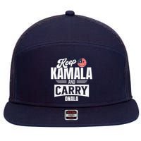 Funny Kamala Harris President 7 Panel Mesh Trucker Snapback Hat