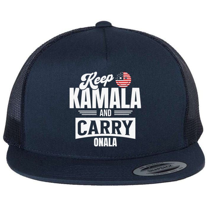 Funny Kamala Harris President Flat Bill Trucker Hat