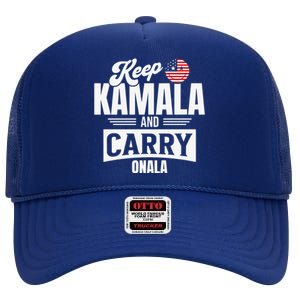 Funny Kamala Harris President High Crown Mesh Back Trucker Hat