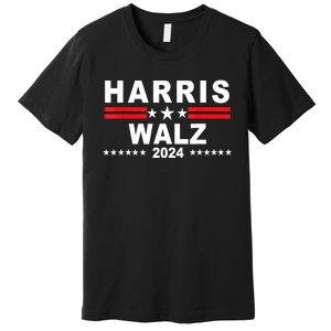 Funny Kamala Harris Tim Waltz Walz 2024 Gift Premium T-Shirt