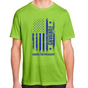 Forward Kamala Harris 2024 Usa Flag Political Adult ChromaSoft Performance T-Shirt