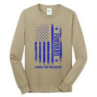 Forward Kamala Harris 2024 Usa Flag Political Tall Long Sleeve T-Shirt