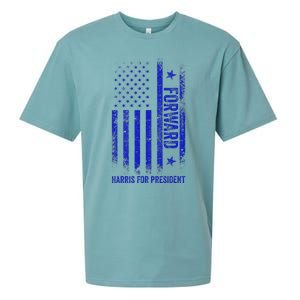 Forward Kamala Harris 2024 Usa Flag Political Sueded Cloud Jersey T-Shirt