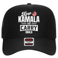 Funny Kamala Harris President High Crown Mesh Back Trucker Hat