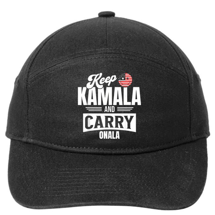 Funny Kamala Harris President 7-Panel Snapback Hat