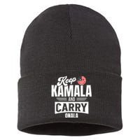 Funny Kamala Harris President Sustainable Knit Beanie