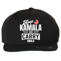 Funny Kamala Harris President Wool Snapback Cap