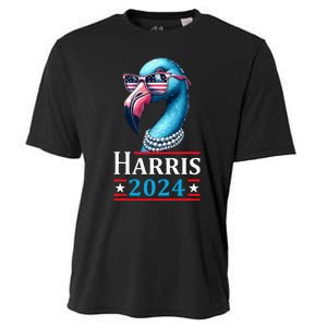 Flamingo Kamala Harris Chucks And Pearls Kamala Harris 2024 Cooling Performance Crew T-Shirt