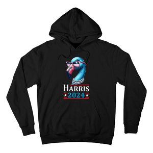 Flamingo Kamala Harris Chucks And Pearls Kamala Harris 2024 Hoodie