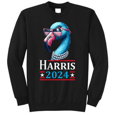 Flamingo Kamala Harris Chucks And Pearls Kamala Harris 2024 Sweatshirt