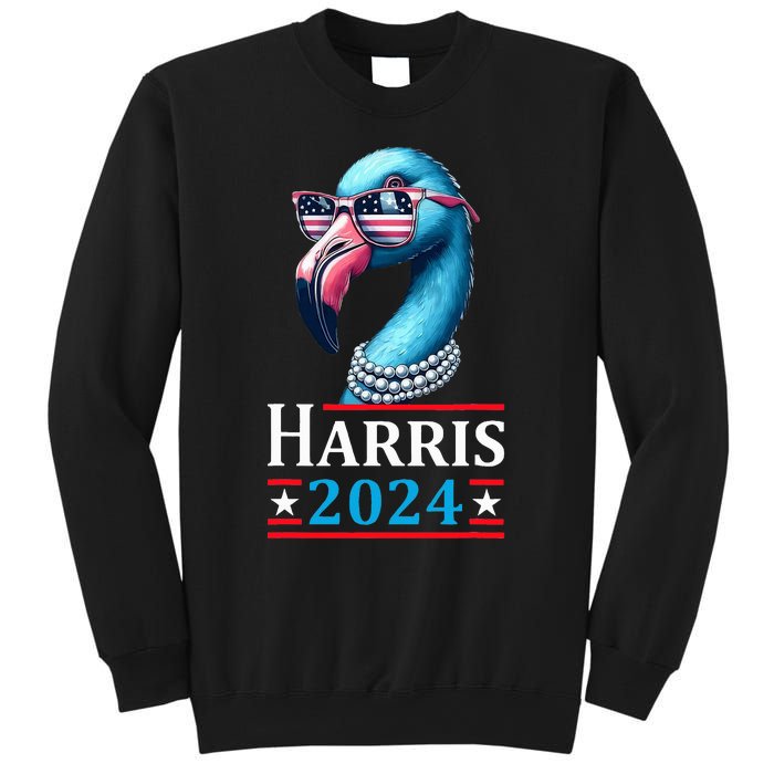 Flamingo Kamala Harris Chucks And Pearls Kamala Harris 2024 Sweatshirt