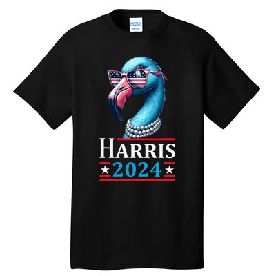 Flamingo Kamala Harris Chucks And Pearls Kamala Harris 2024 Tall T-Shirt