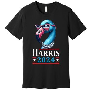 Flamingo Kamala Harris Chucks And Pearls Kamala Harris 2024 Premium T-Shirt