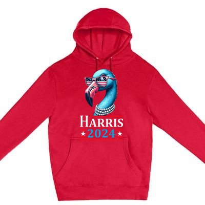 Flamingo Kamala Harris Chucks And Pearls Kamala Harris 2024 Premium Pullover Hoodie