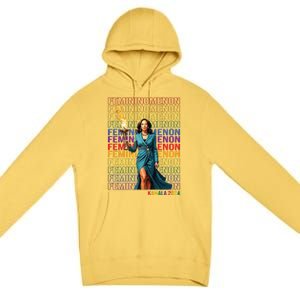 Femininomenon Kamala Harris 2024 Premium Pullover Hoodie